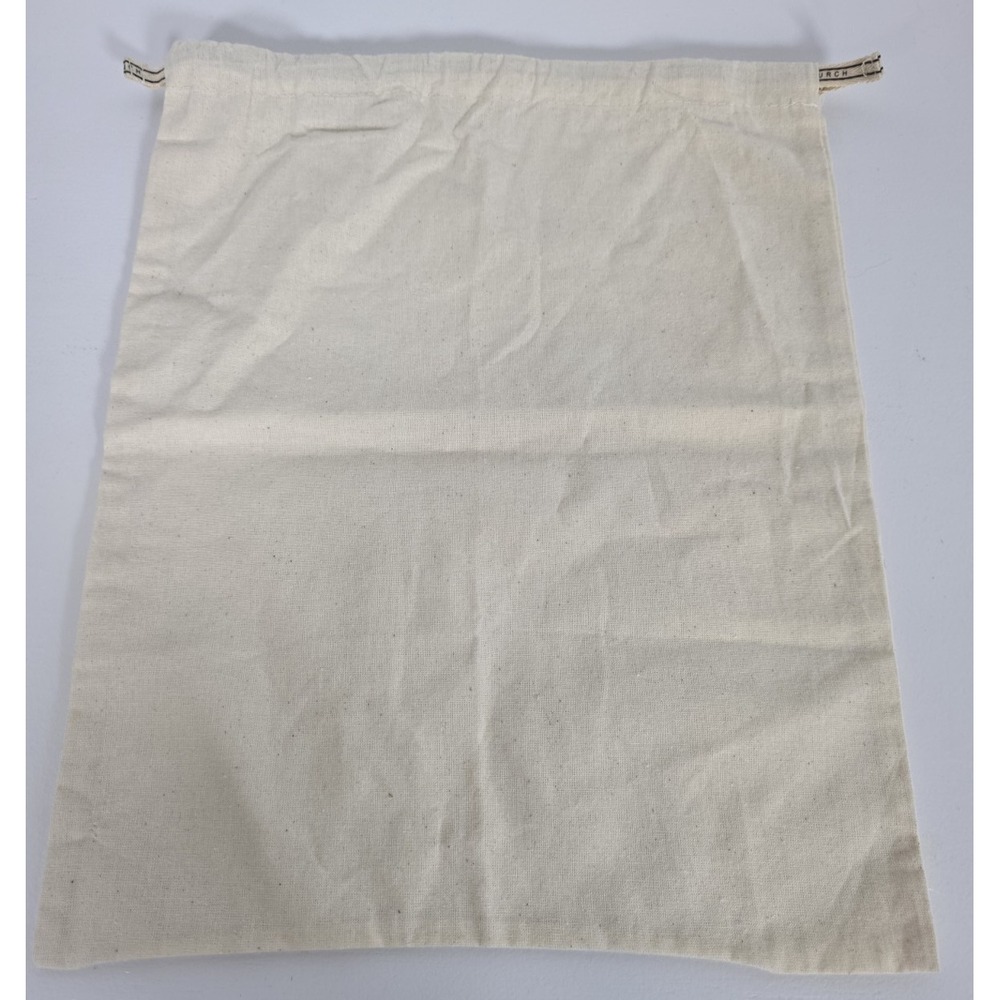 Tory Burch Womens Dust Bag Beige Natural Logo Drawstring Storage Cover Pouch Lux